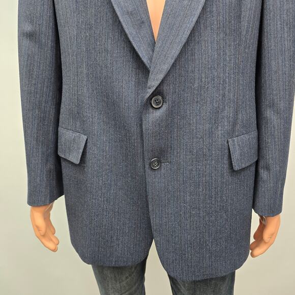 Vintage Christian DIOR Virgin Wool Suit Jacket Pinstriped Sport Coat Size L / 44 - Picture 5 of 13